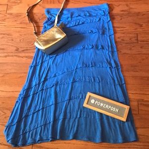 Knit Ruffled Maxi Skirt